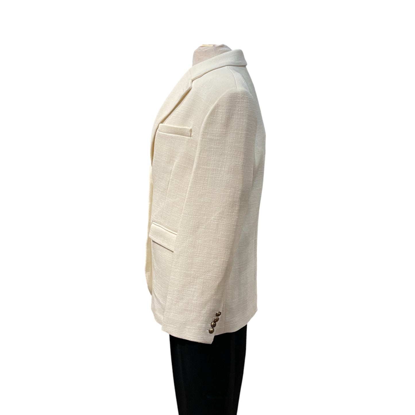 The Kooples Ivory Wool Blazer