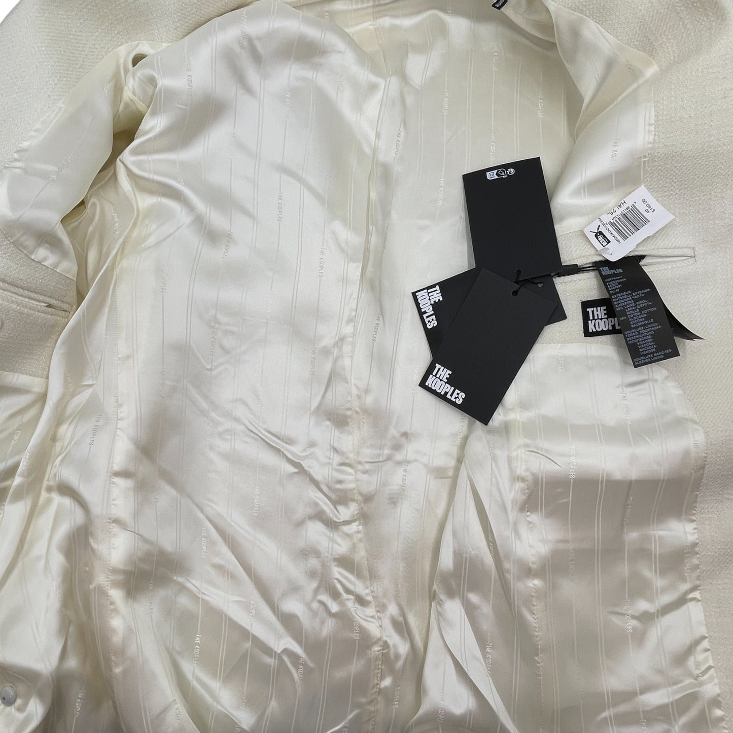 The Kooples Ivory Wool Blazer