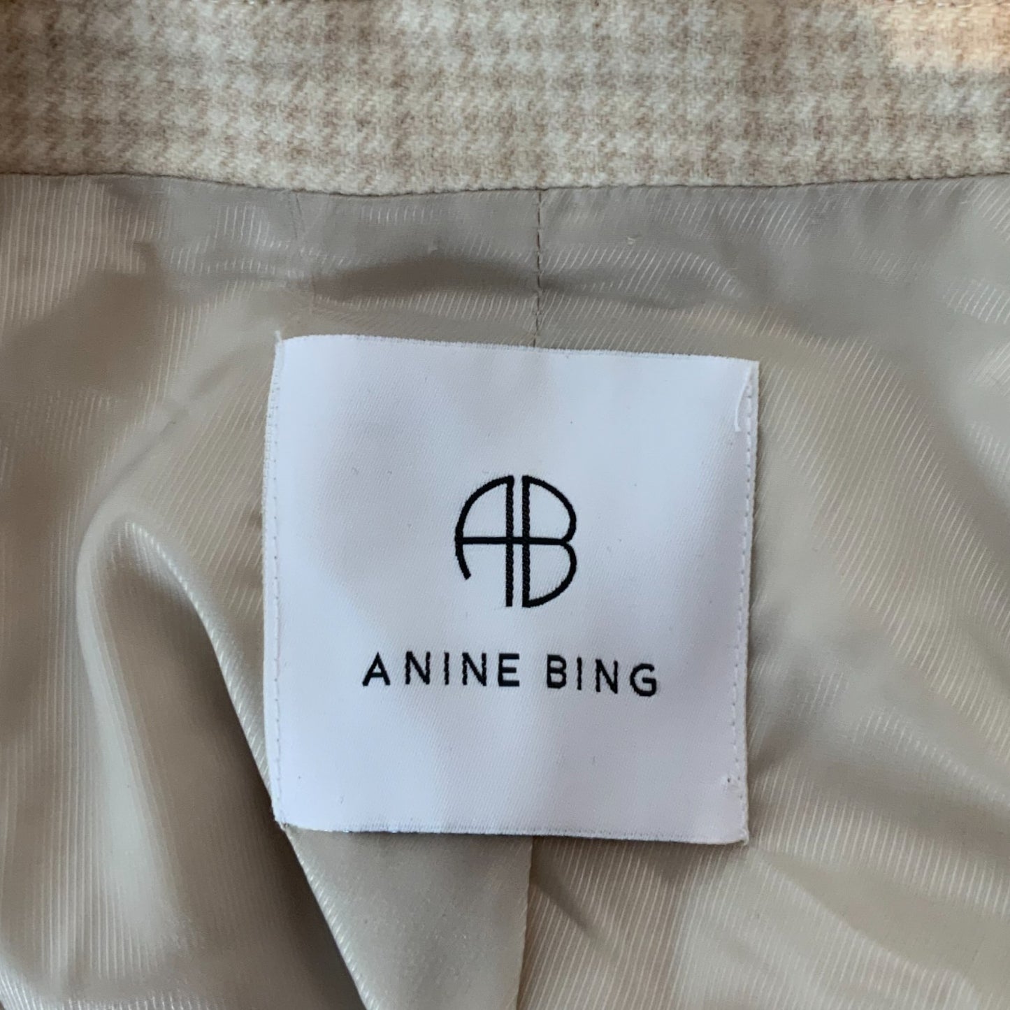 Anine Bing Sand and White Colored Blazer