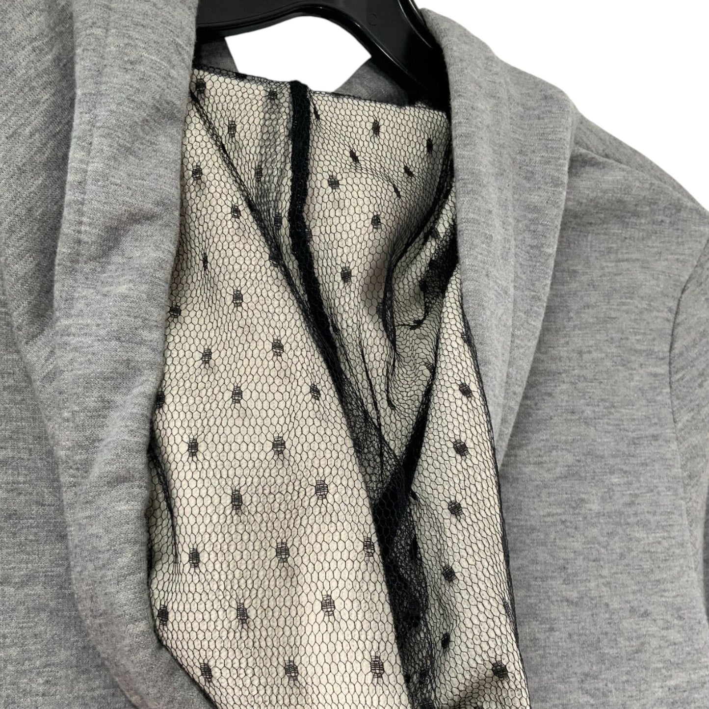 Red Valentino Grey Hoodie with Star Patches