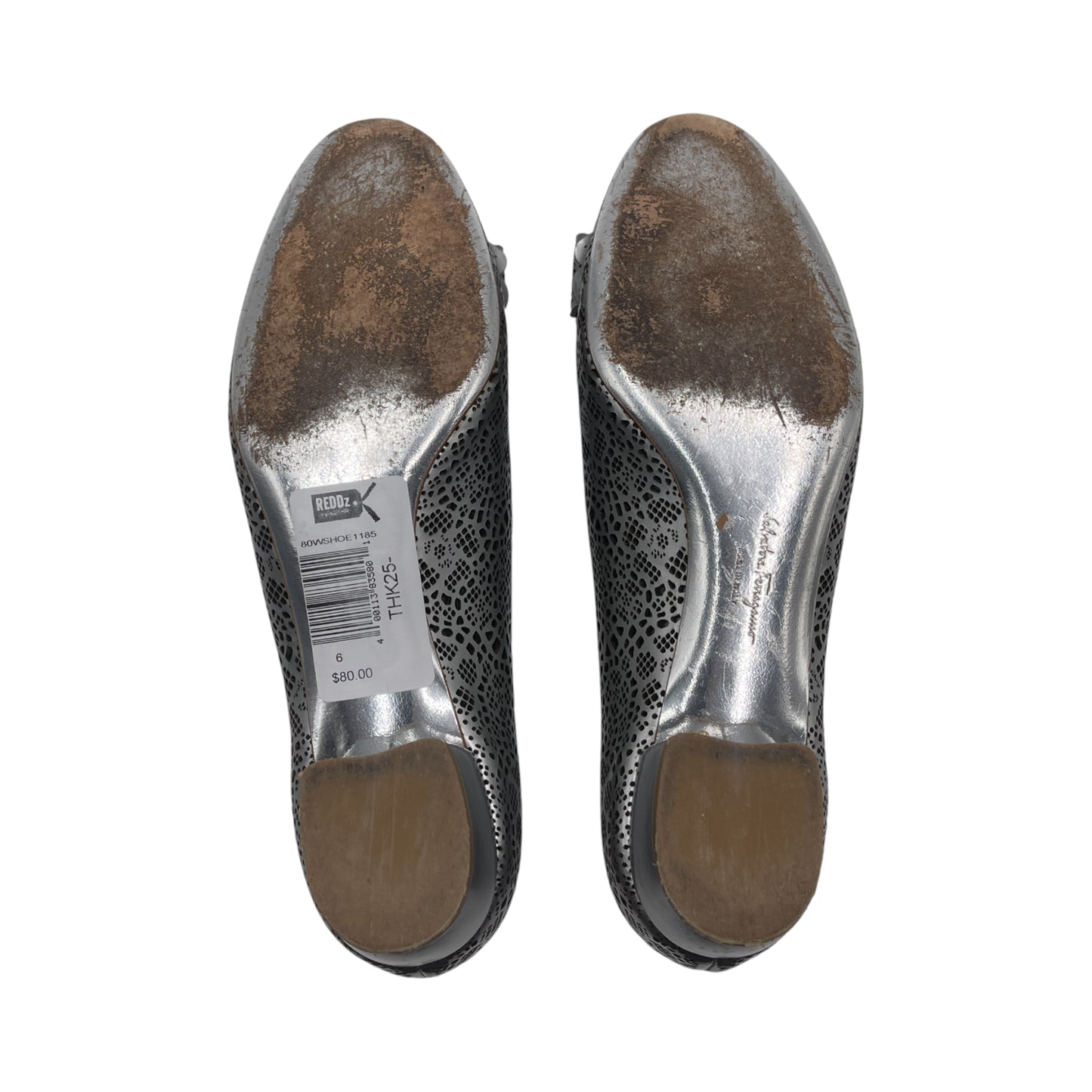 Ferragamo Bow Metallic Pump