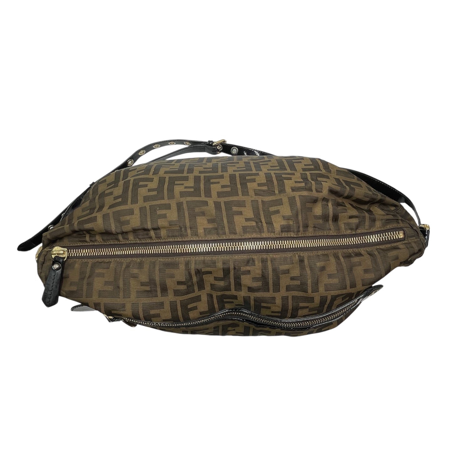 Fendi Zucca Canvas Shoulder Bag