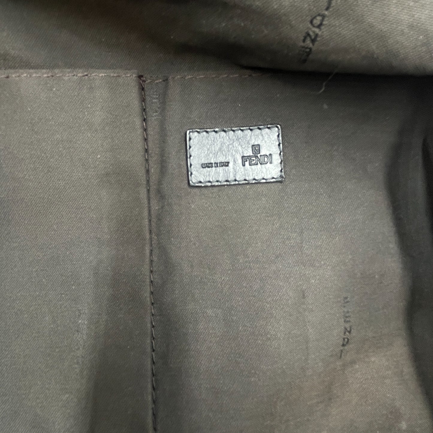 Fendi Zucca Canvas Shoulder Bag