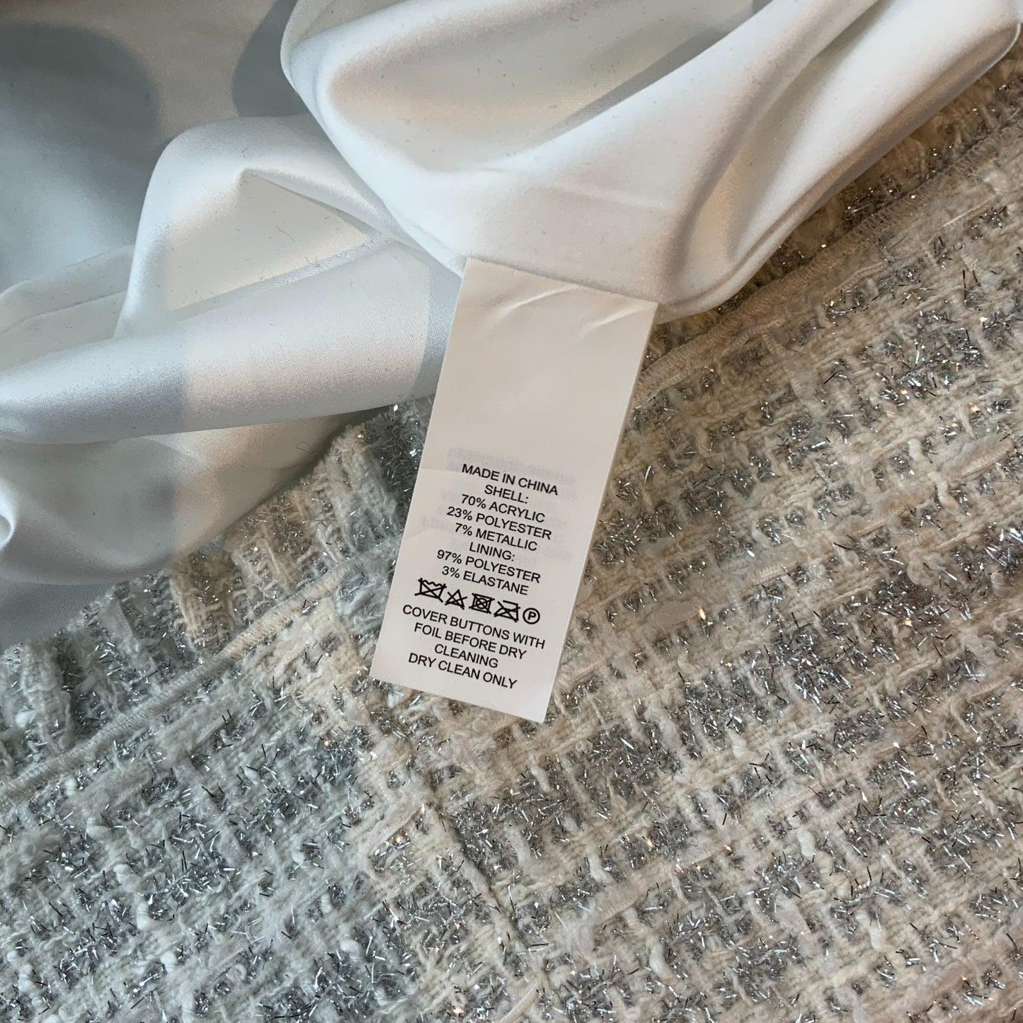 Kate Spade Star Bright Sparkle Tweed Coat