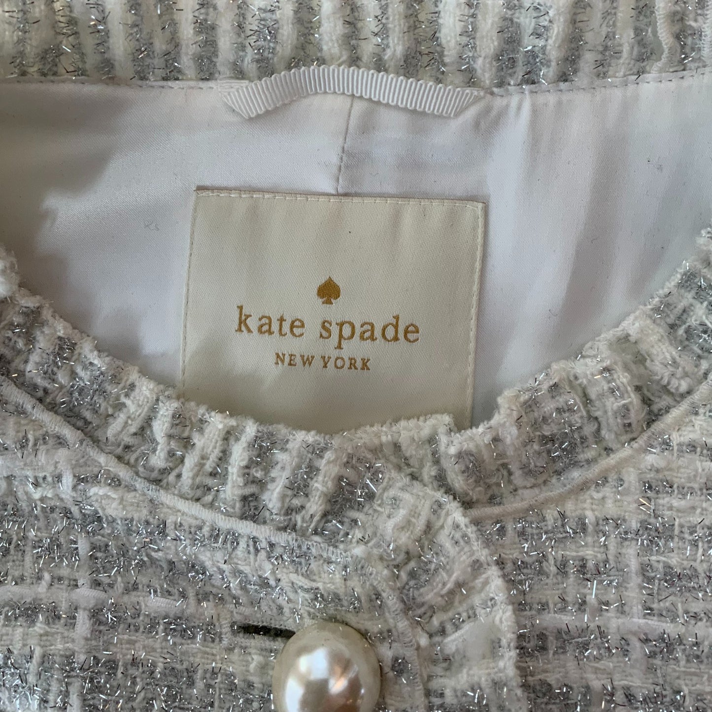 Kate Spade Star Bright Sparkle Tweed Coat