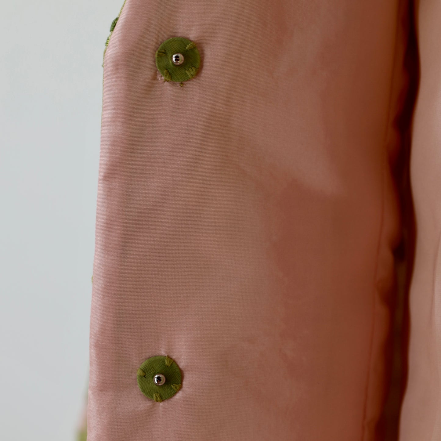 Oscar De La Renta Silk Blend Green and Pink Blazer