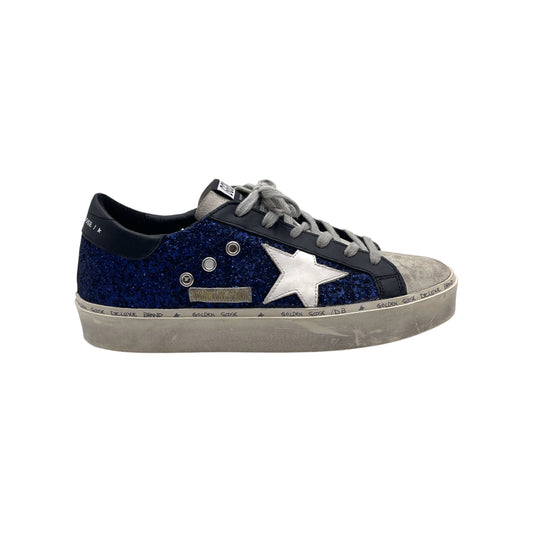 Golden Goose Hi Star Blue Glitter Snkr