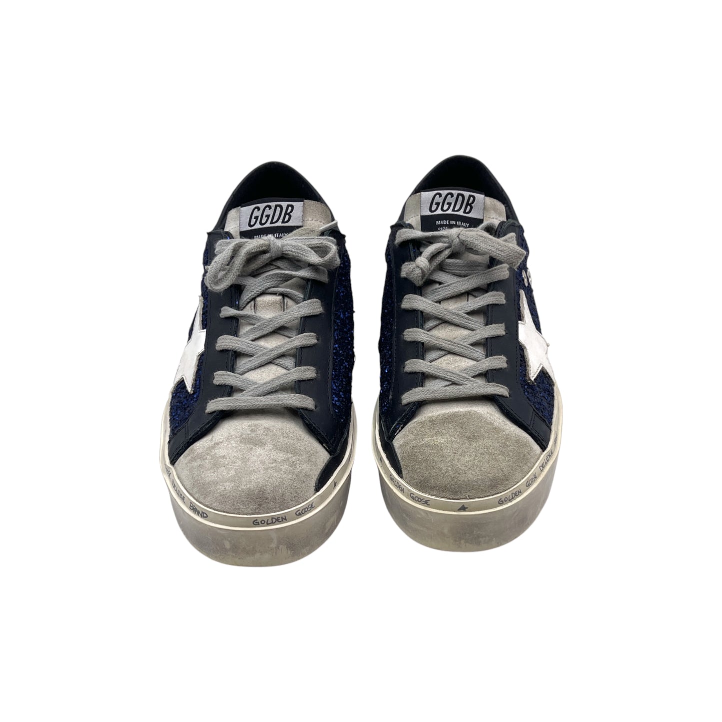 Golden Goose Hi Star Blue Glitter Snkr