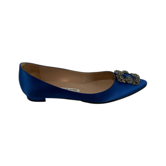 Manolo Blahnik Hangisi Fabric Flats