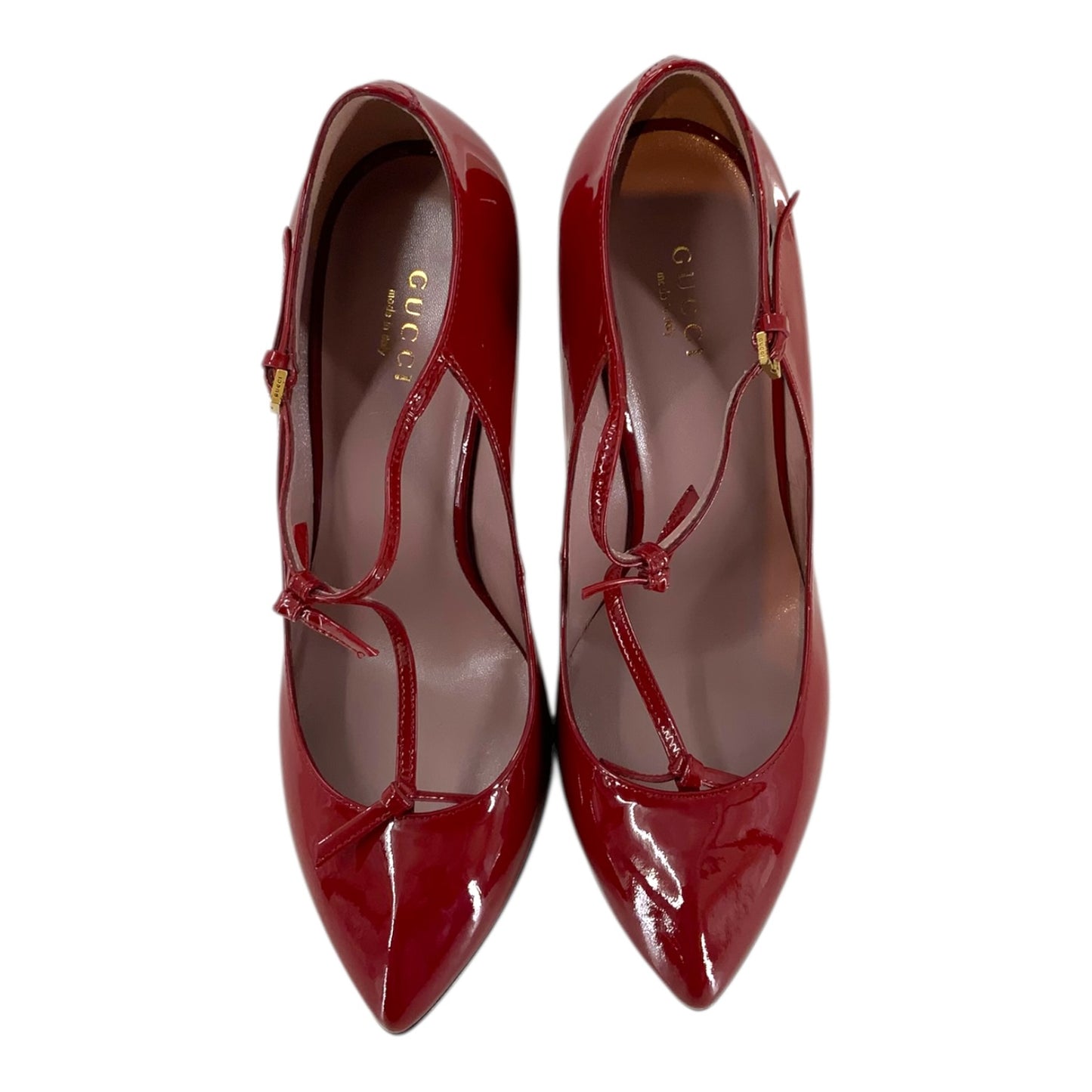 Gucci Thin Heel Patent Leather Heels