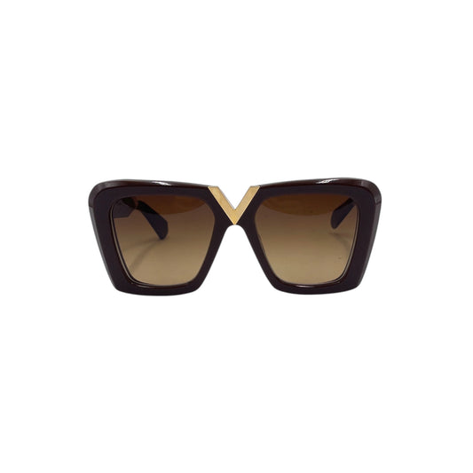 Valentino V-Gold Oversize Sunglasses
