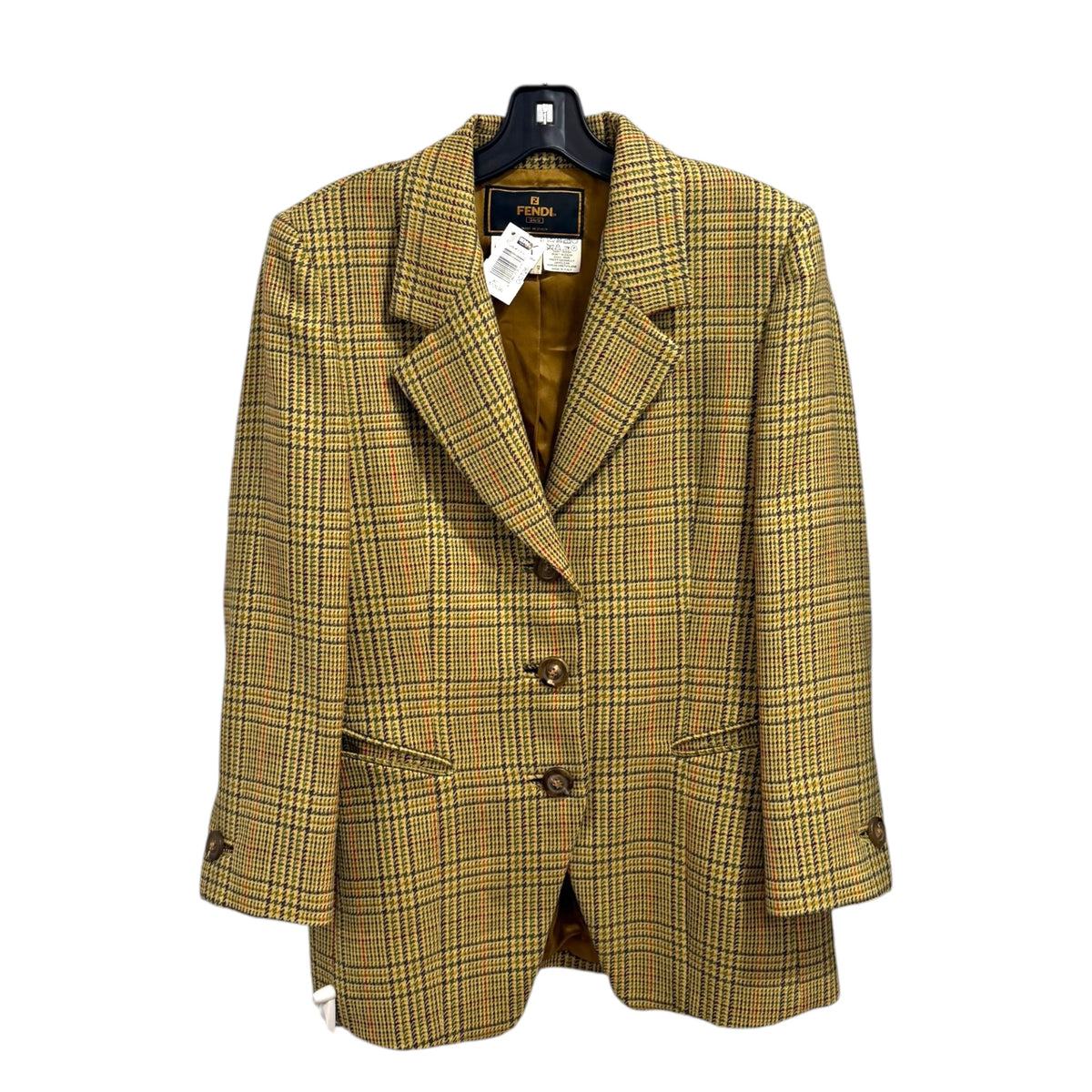 Fendi Plaid Blazer