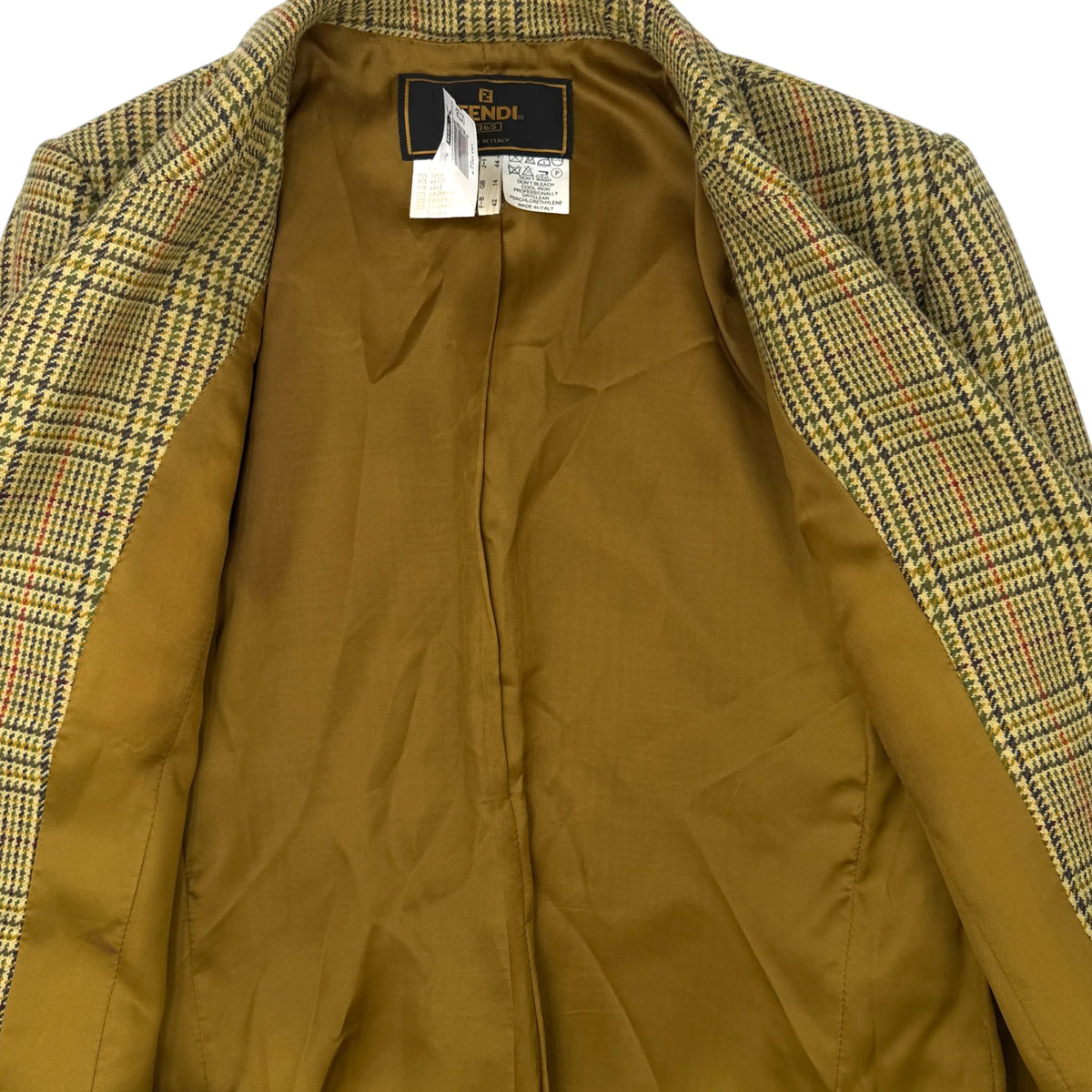 Fendi Plaid Blazer