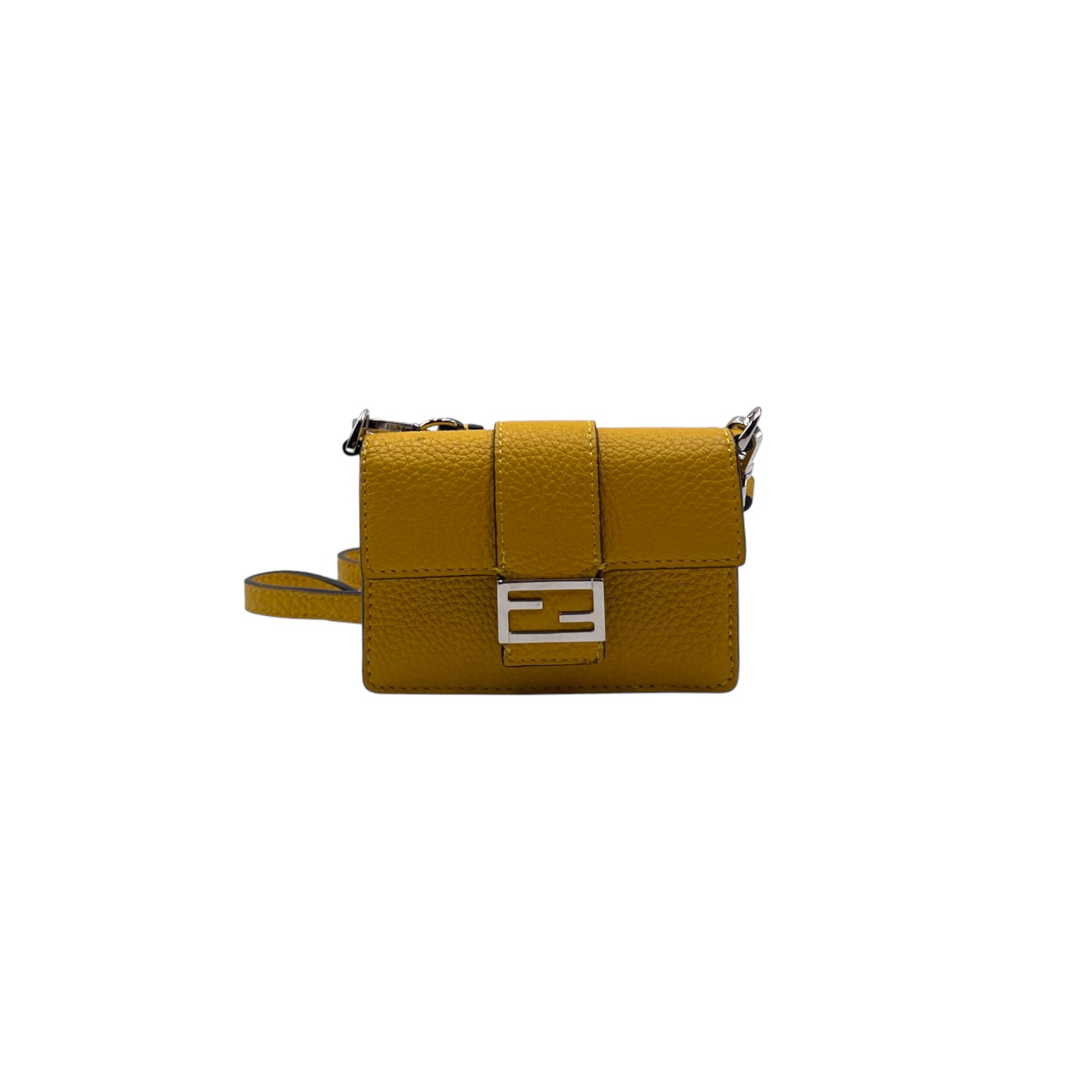 Fendi Micro Baguette Yellow Crossbody