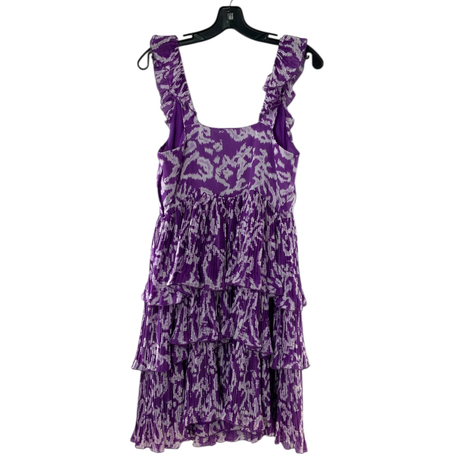Carolina Herrera Purple and White Frill Dress
