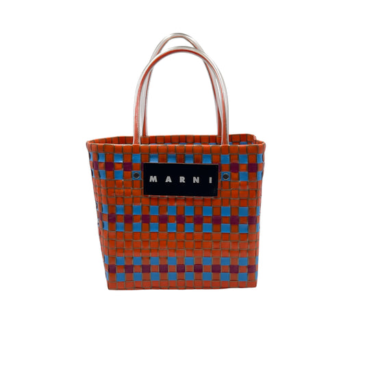 Marni Market Mini Woven Basket Tote