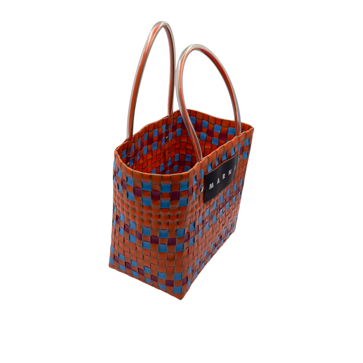 Marni Market Mini Woven Basket Tote
