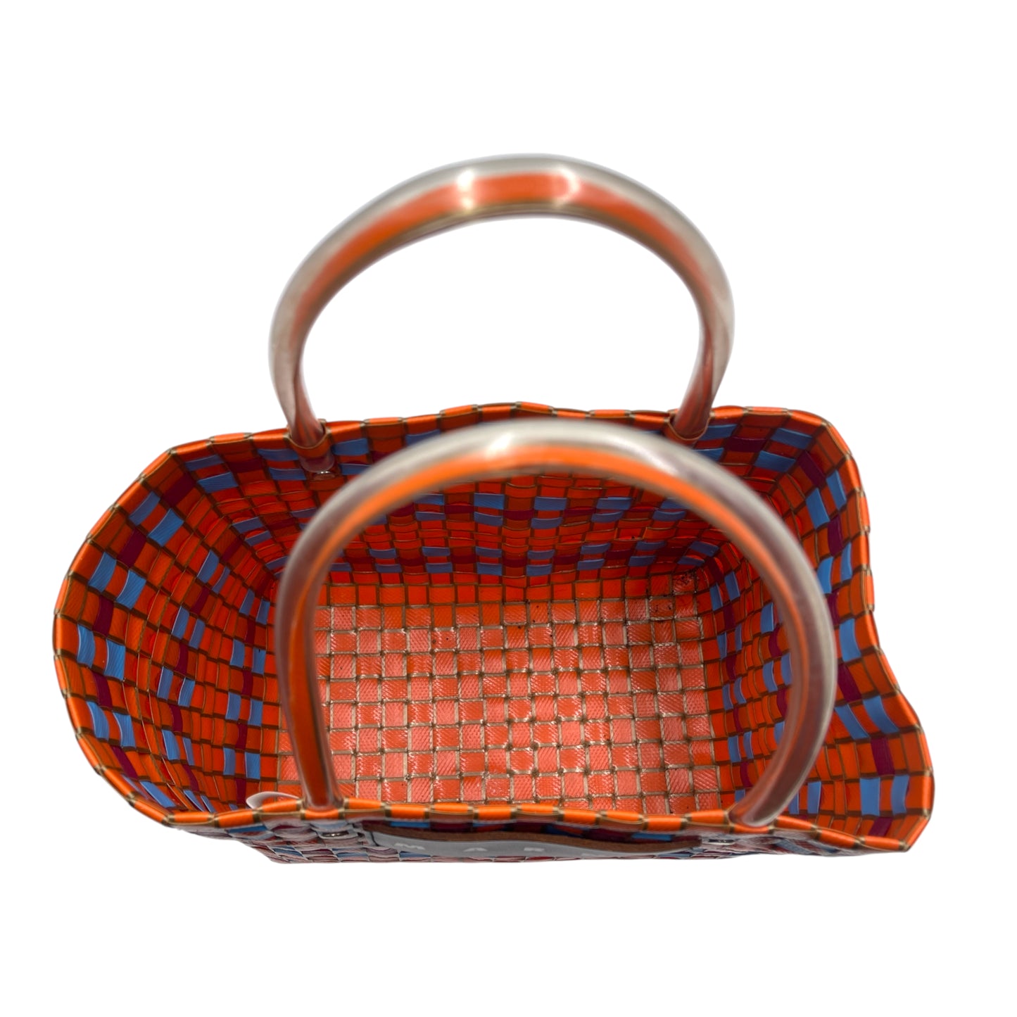 Marni Market Mini Woven Basket Tote