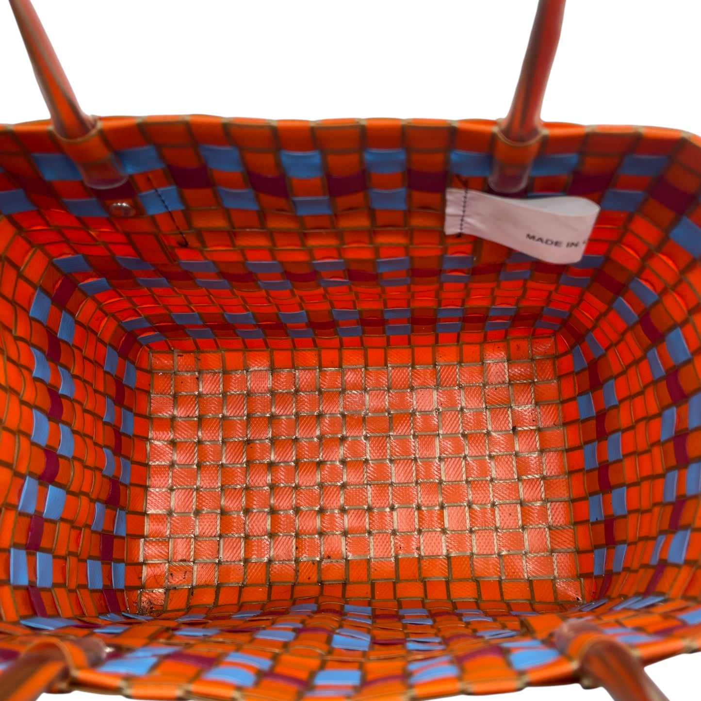 Marni Market Mini Woven Basket Tote