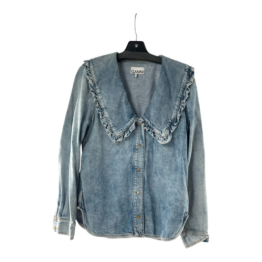 Ganni Denim Bib Shirt
