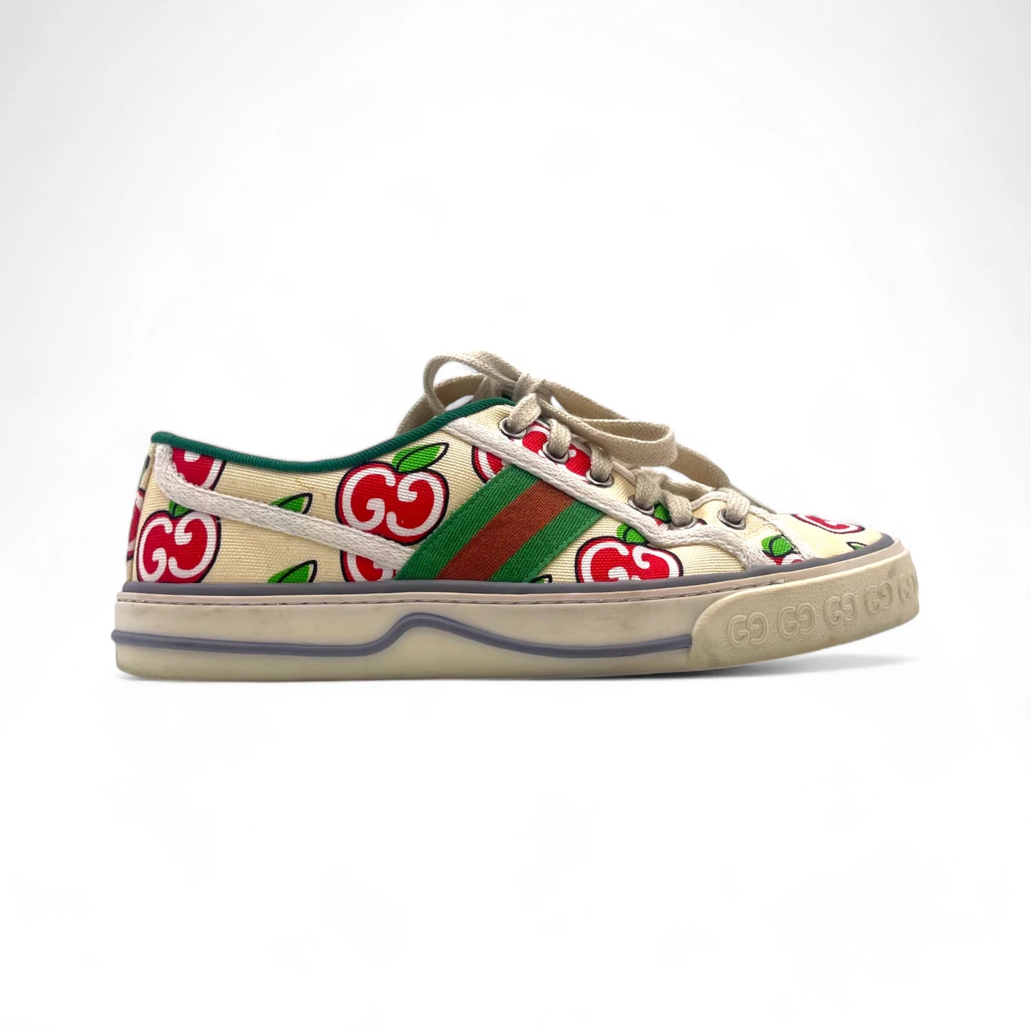 Gucci Apple Print Tennis Snkrs