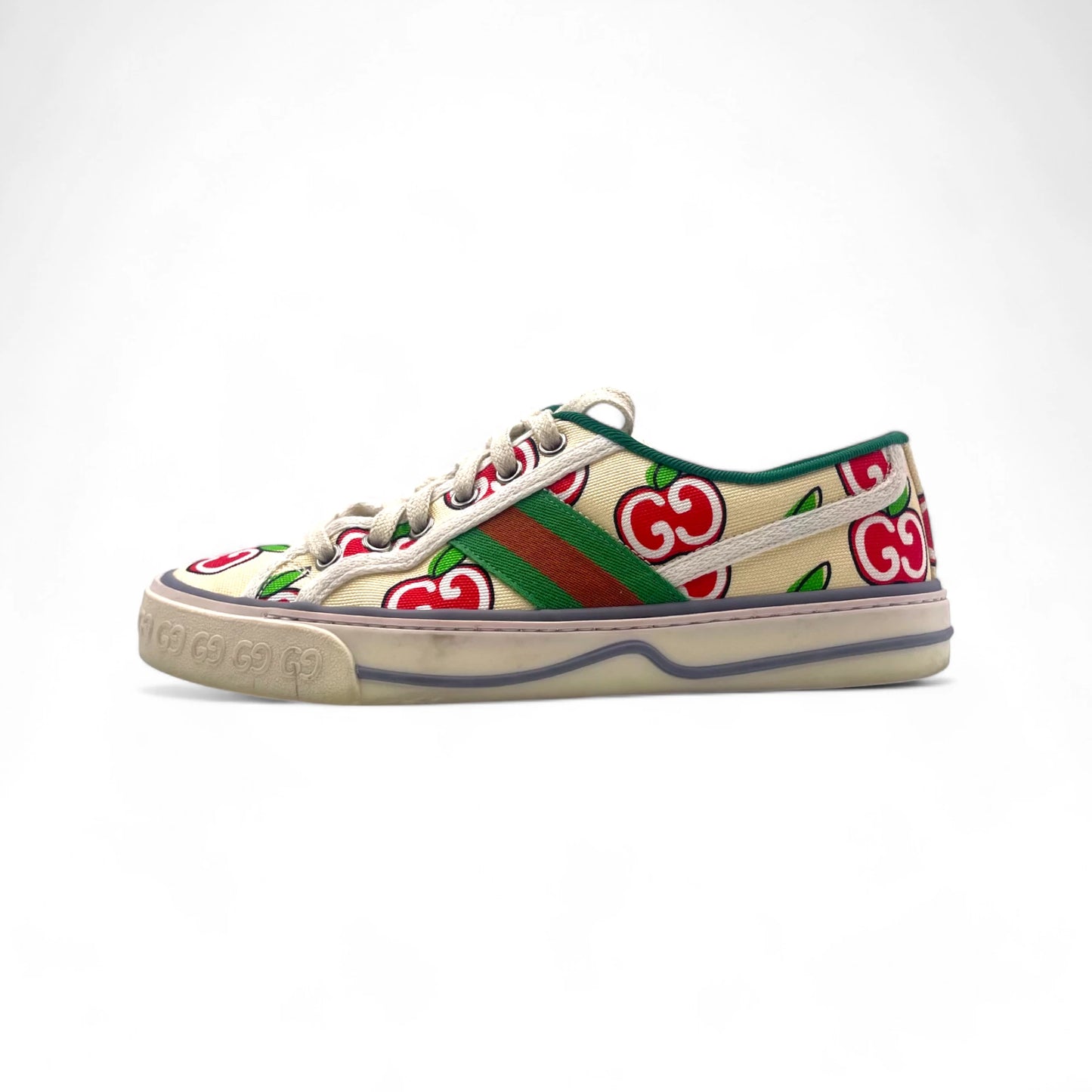 Gucci Apple Print Tennis Snkrs