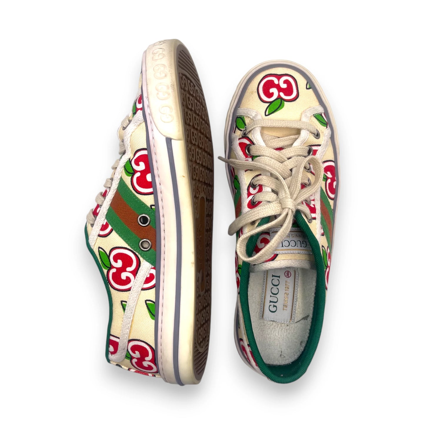 Gucci Apple Print Tennis Snkrs