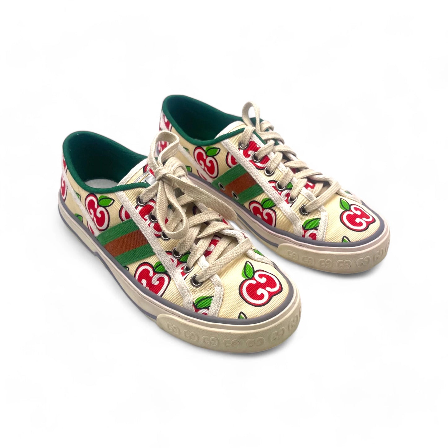 Gucci Apple Print Tennis Snkrs