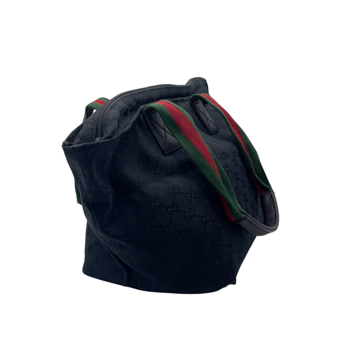 Gucci GG Web Canvas Shoulder Tote