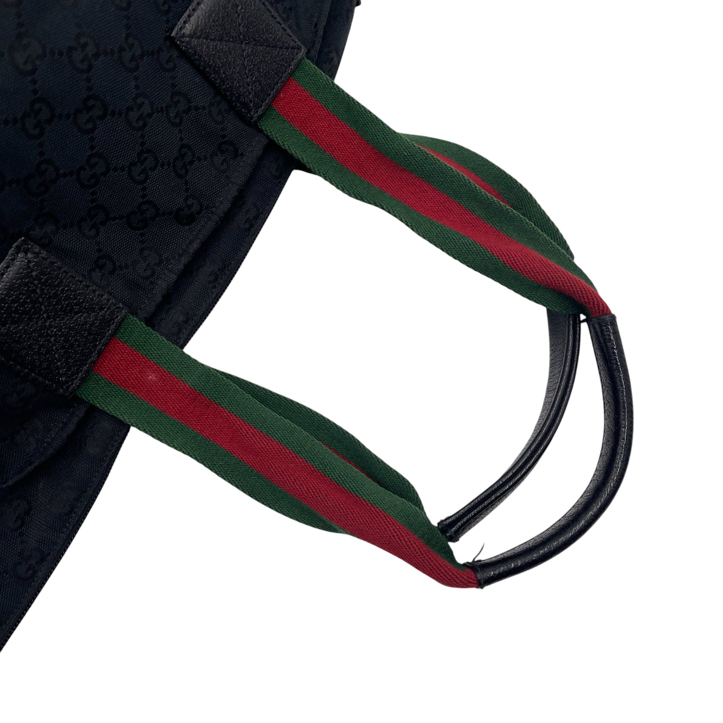 Gucci GG Web Canvas Shoulder Tote