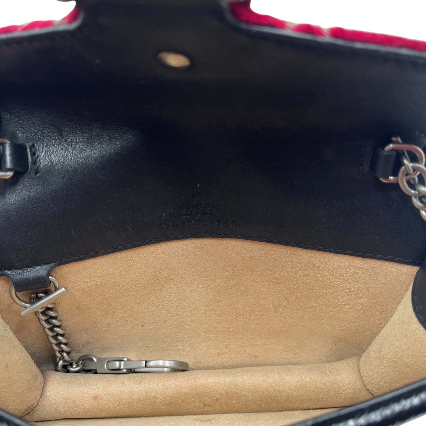 Gucci Dionysus GG Velvet Super Mini Shoulder Bag