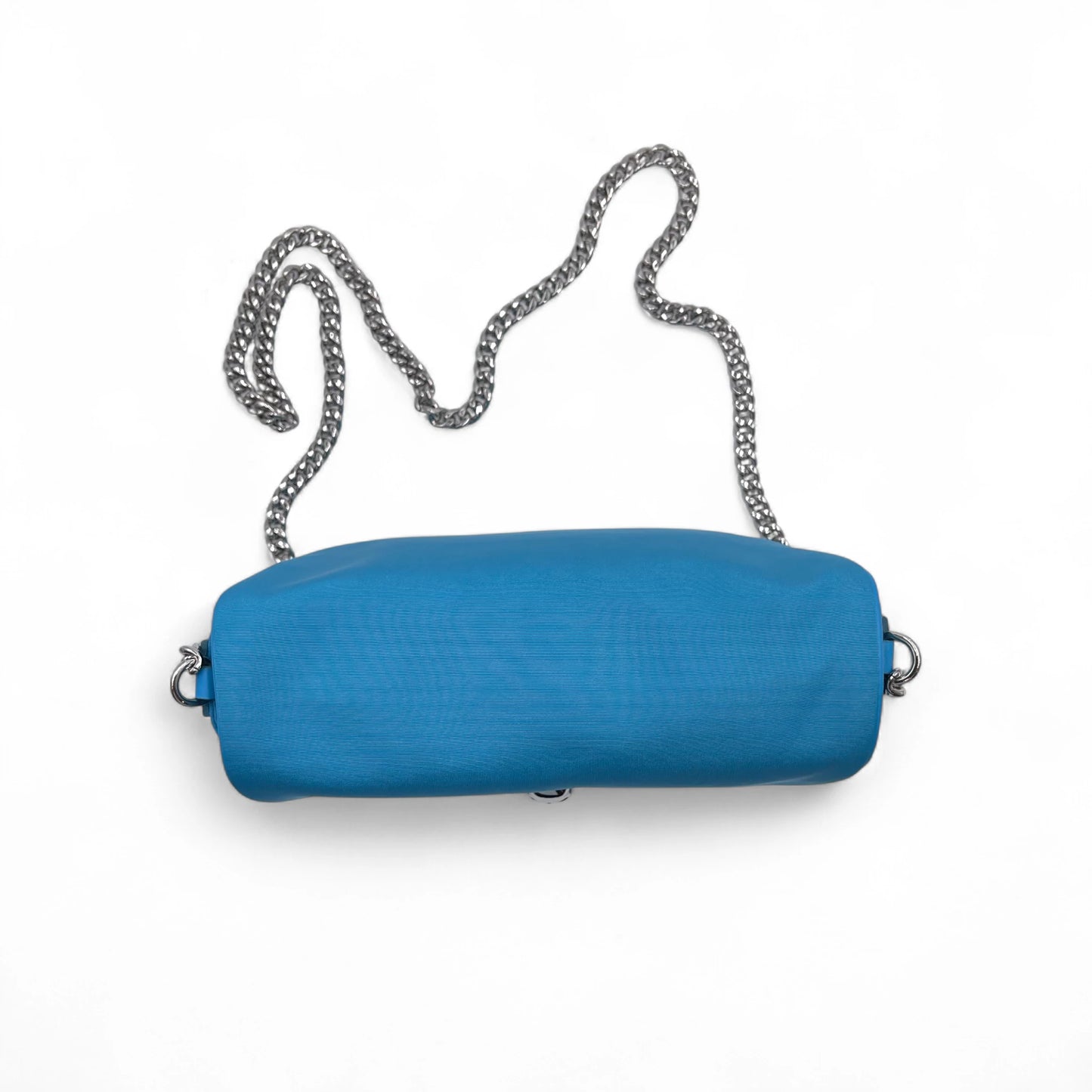 McQueen Skull Blue Nylon Crossbody Bag