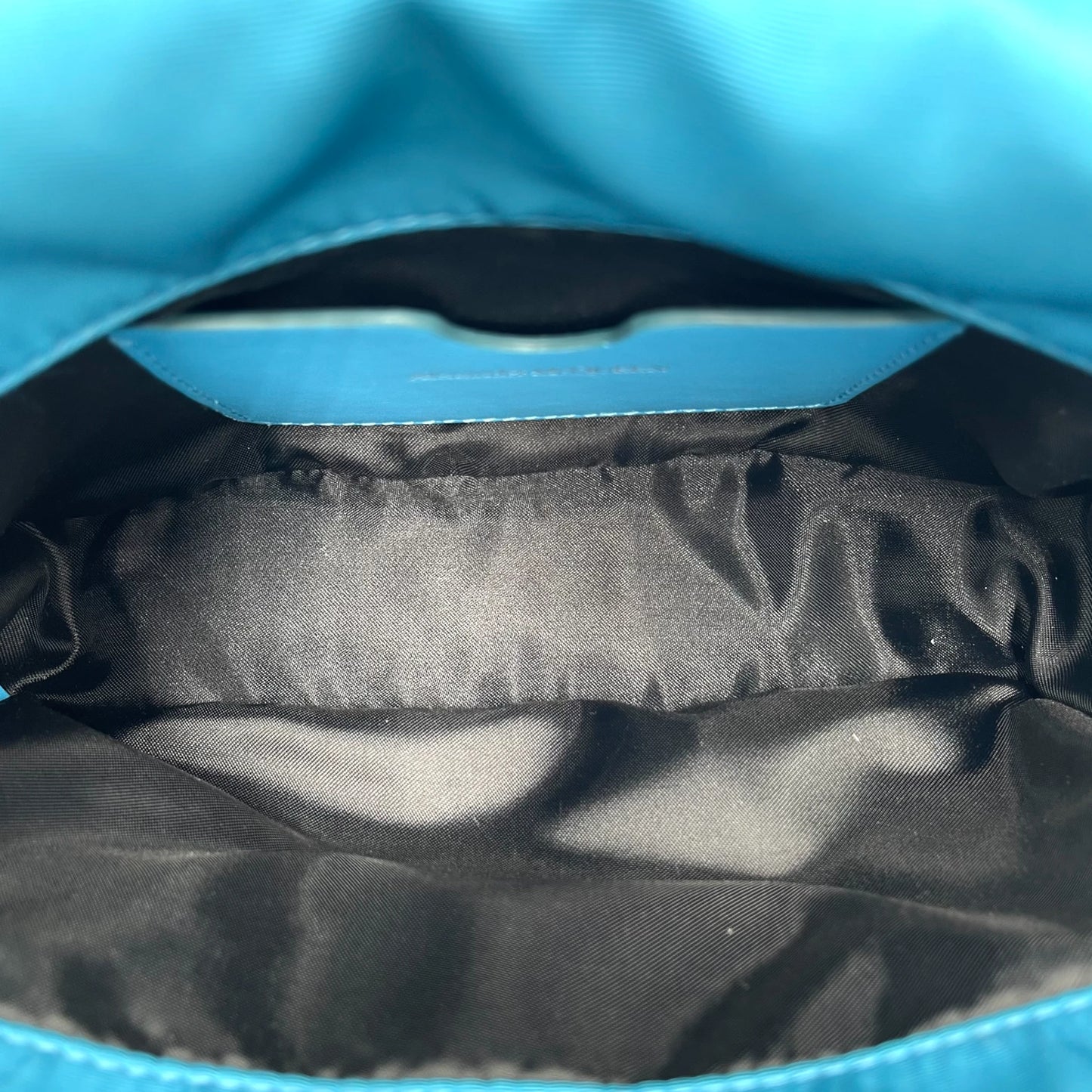 McQueen Skull Blue Nylon Crossbody Bag