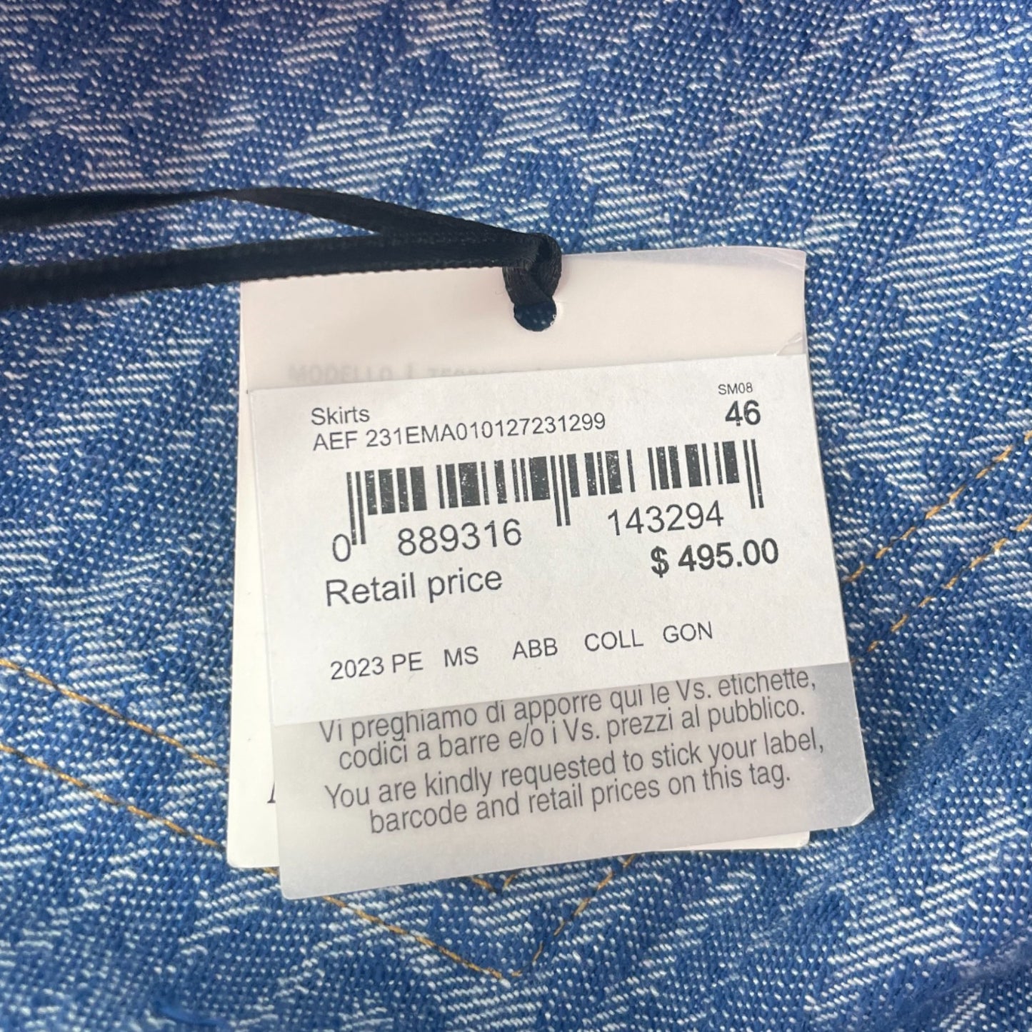 Moschino Denim Skirt