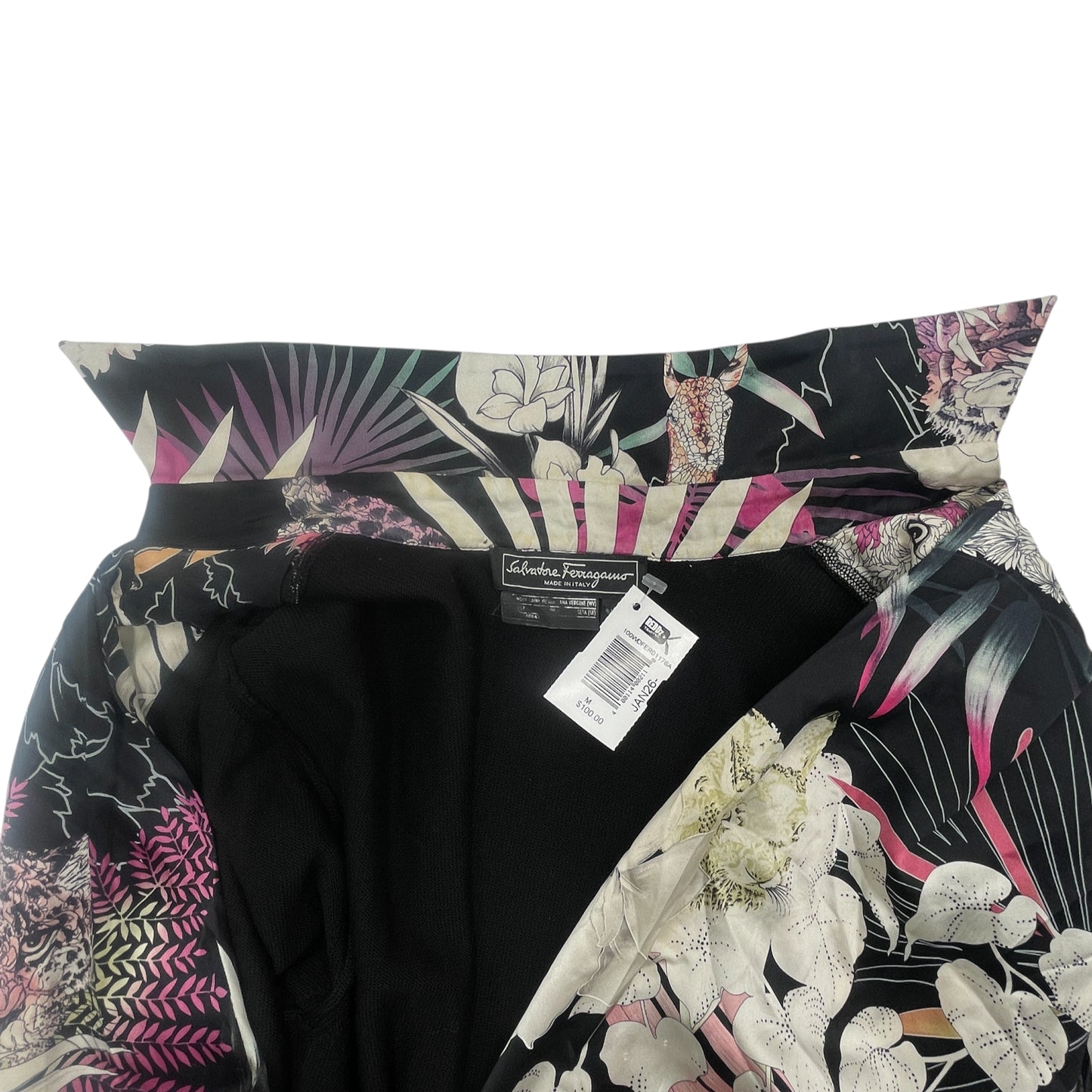 Ferragamo Floral Silk Midi Dress