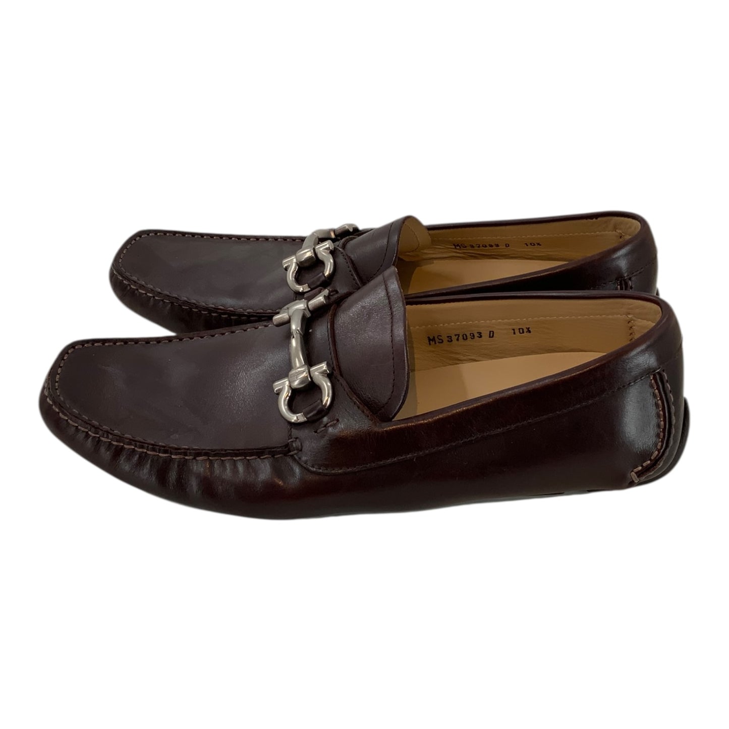 Salvatore Ferragamo Men’s Brown Parigi Gancini Drivers