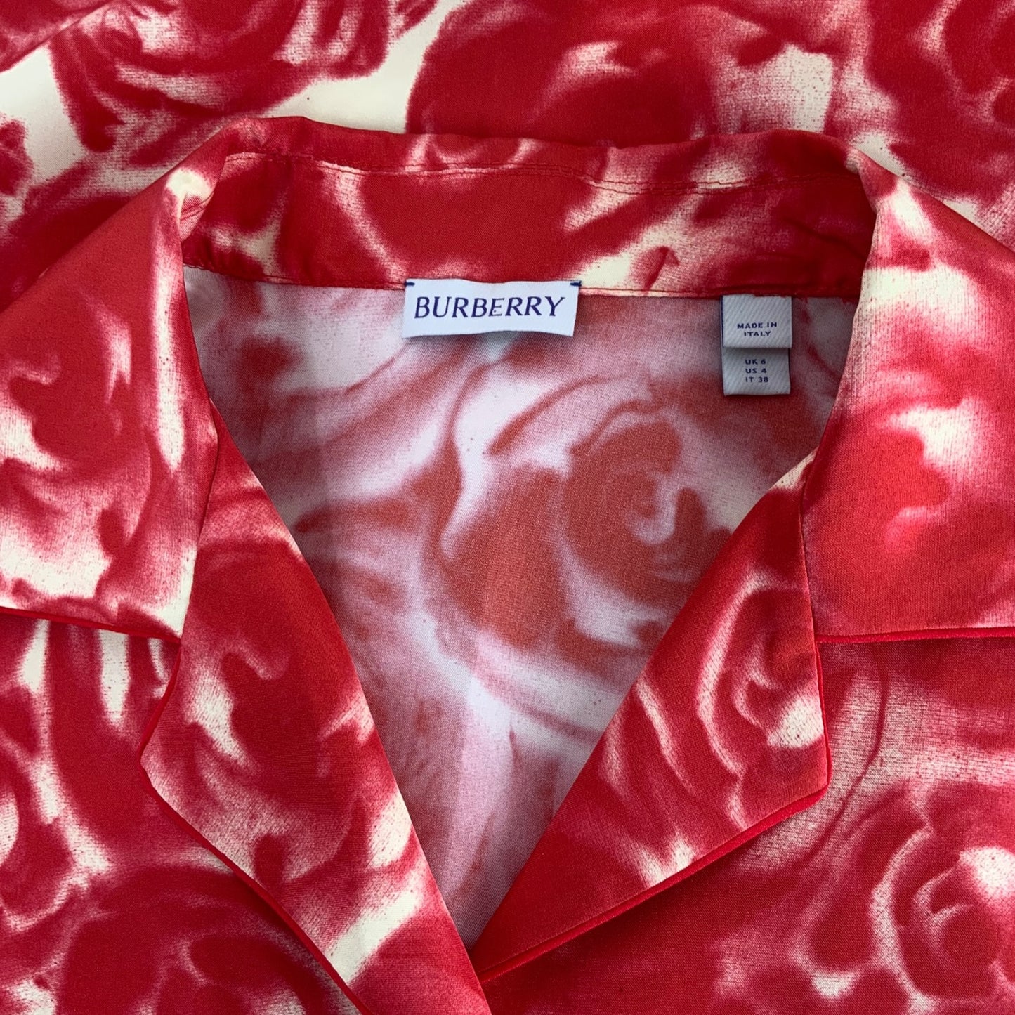 Burberry Floral Pattern Button Up