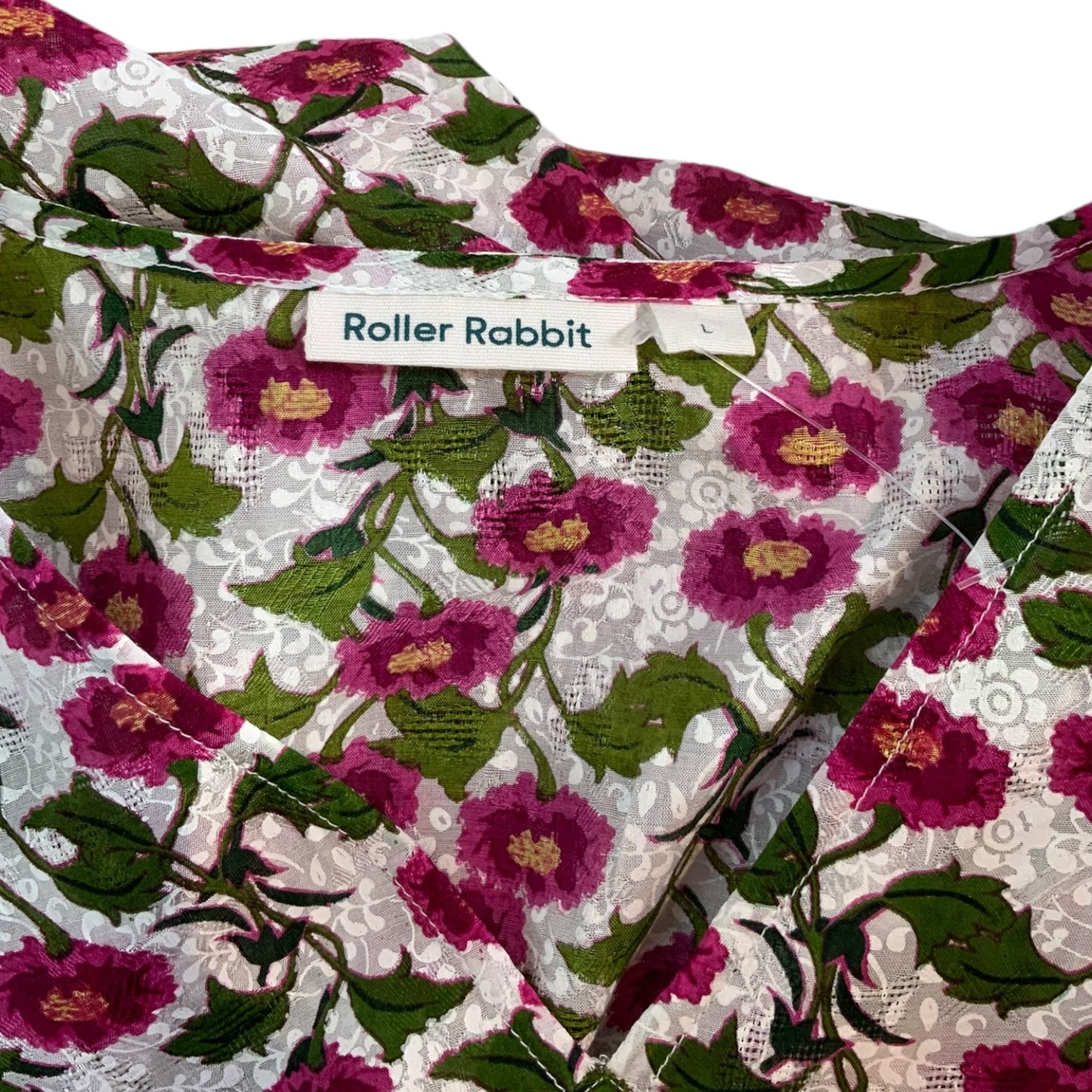 Roller Rabbit Floral V-Neck Cut Dress