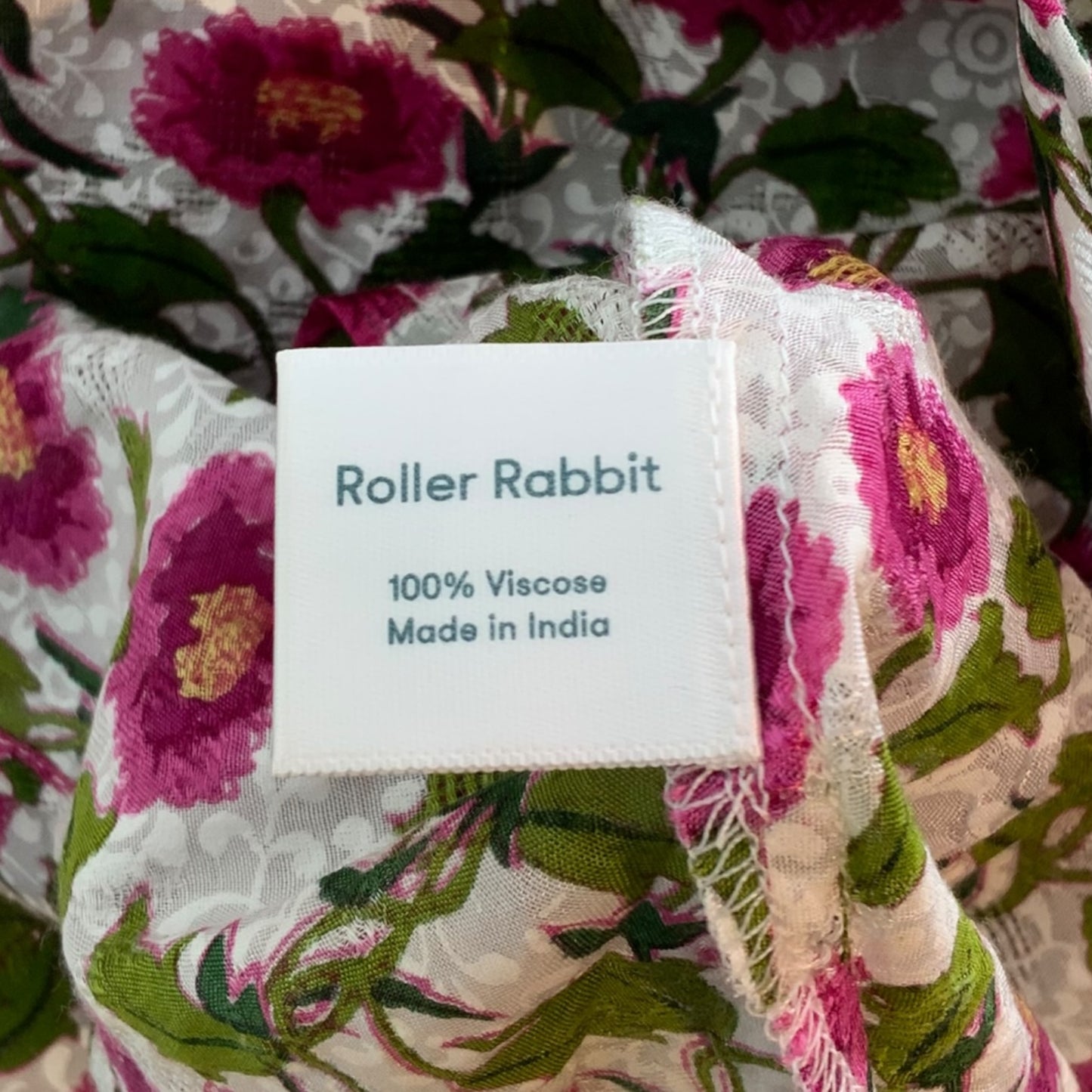 Roller Rabbit Floral V-Neck Cut Dress