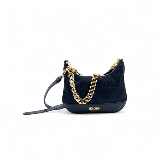 Moschino Jacquard Shoulder Bag