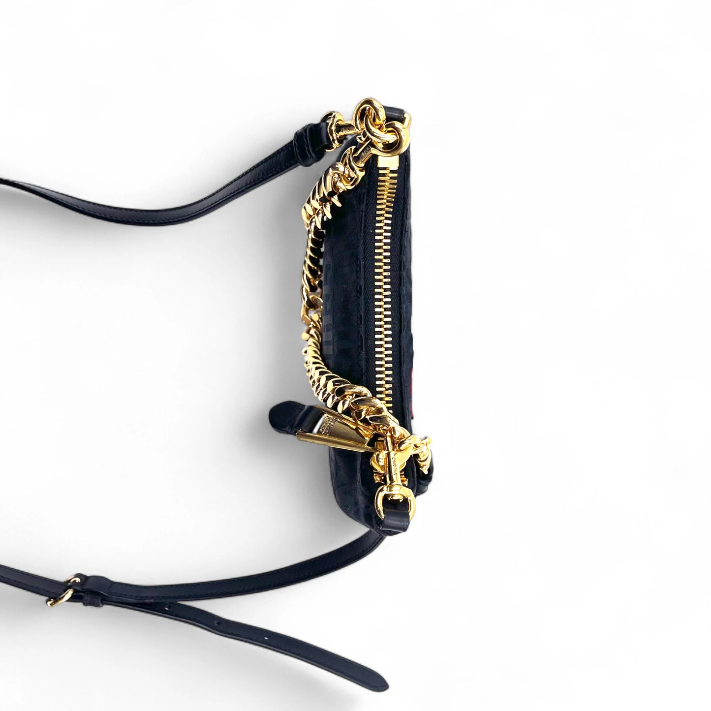 Moschino Jacquard Shoulder Bag