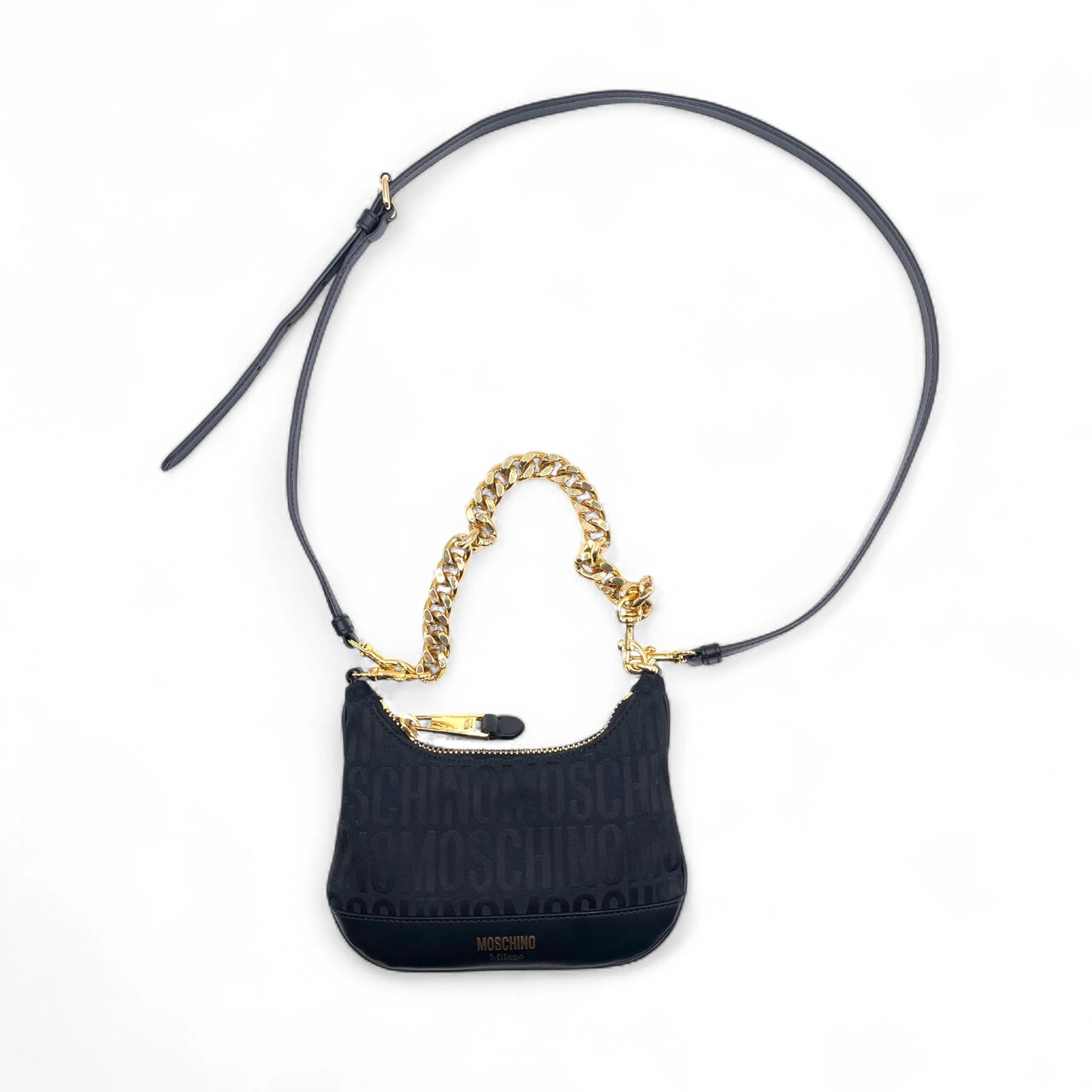 Moschino Jacquard Shoulder Bag