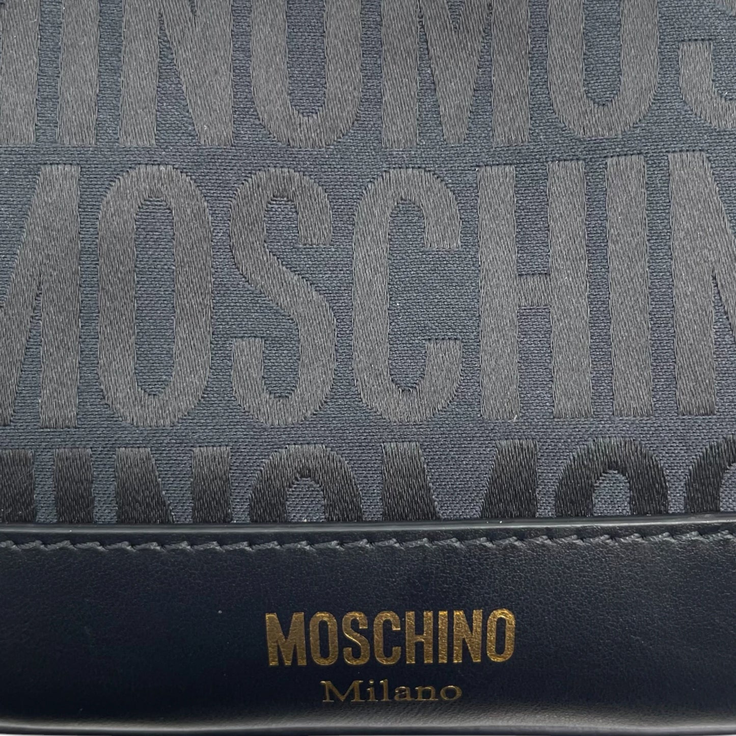Moschino Jacquard Shoulder Bag
