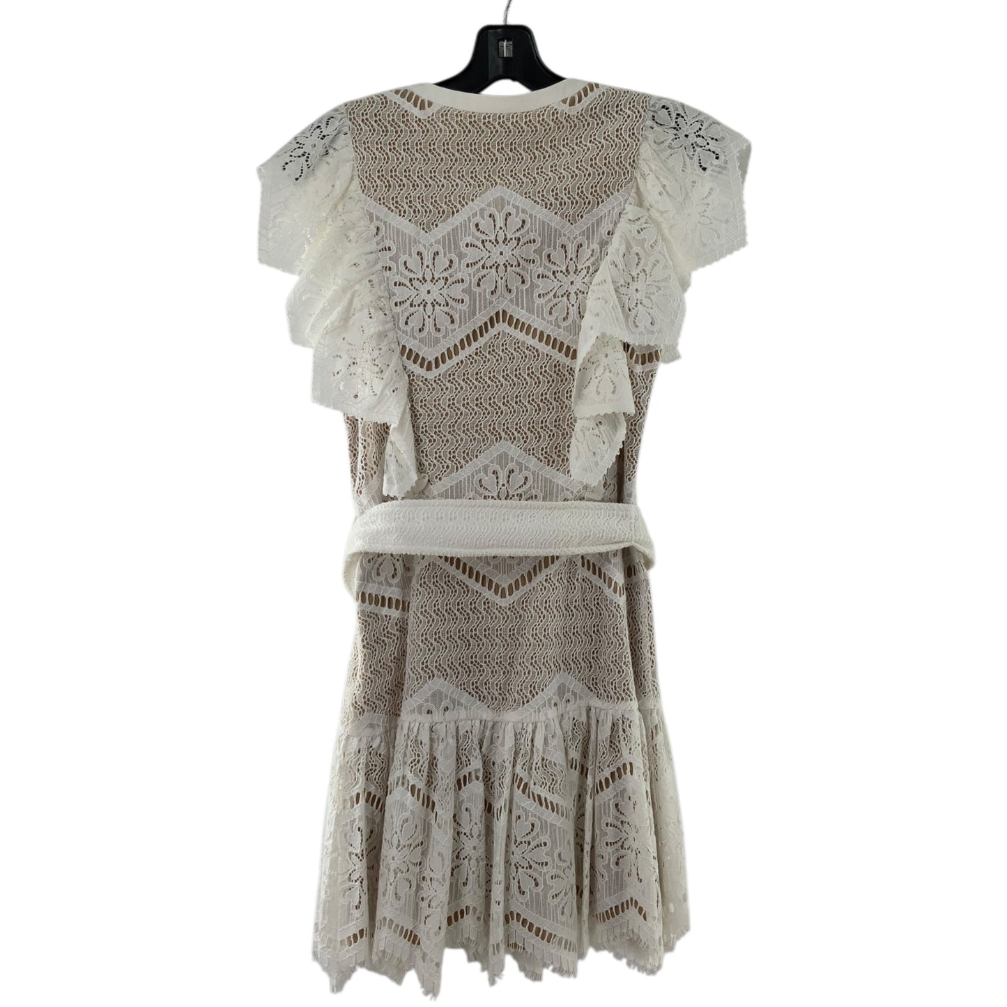 Sailor Nude and White Lace Dress