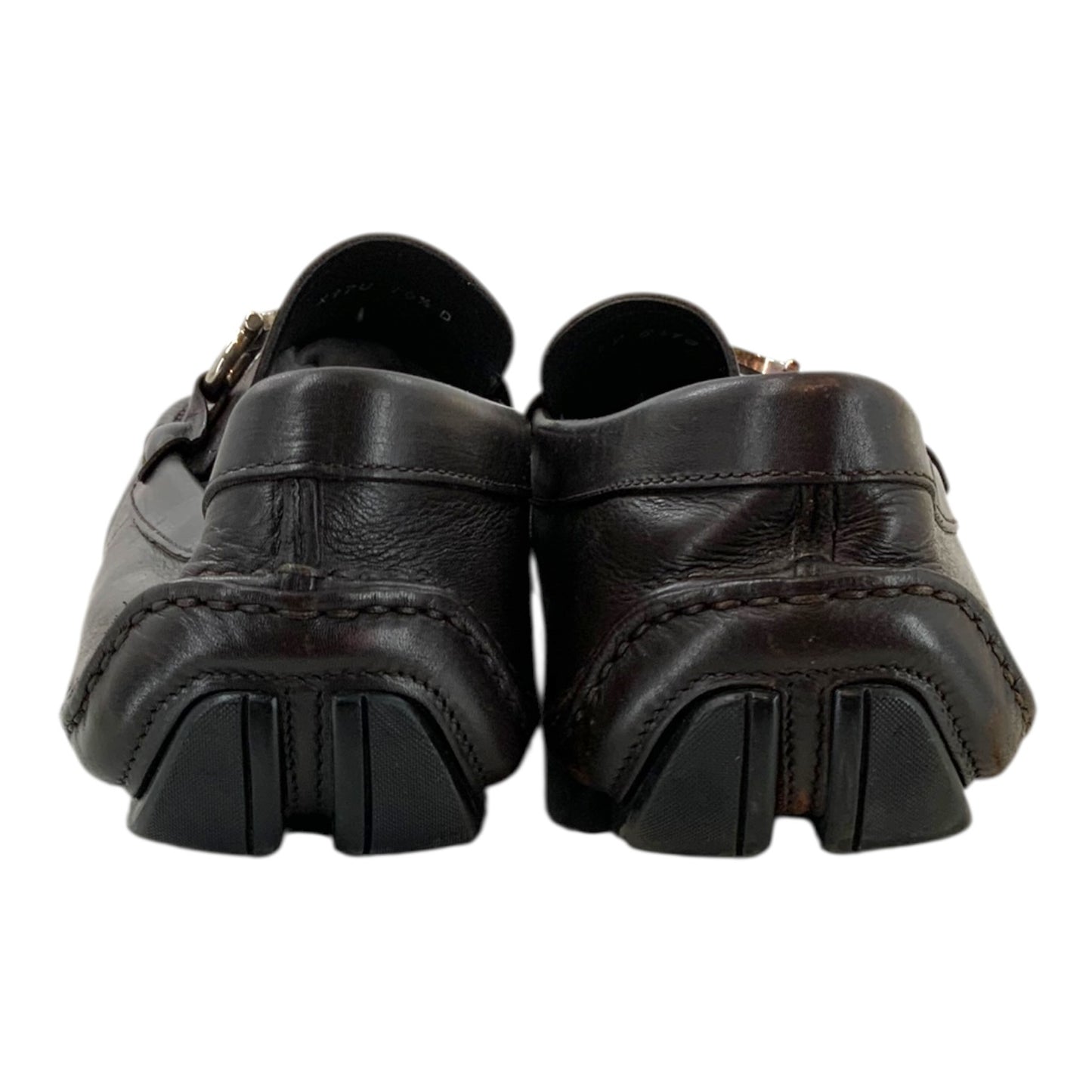 Salvatore Ferragamo Black-Brown Driver Shoes