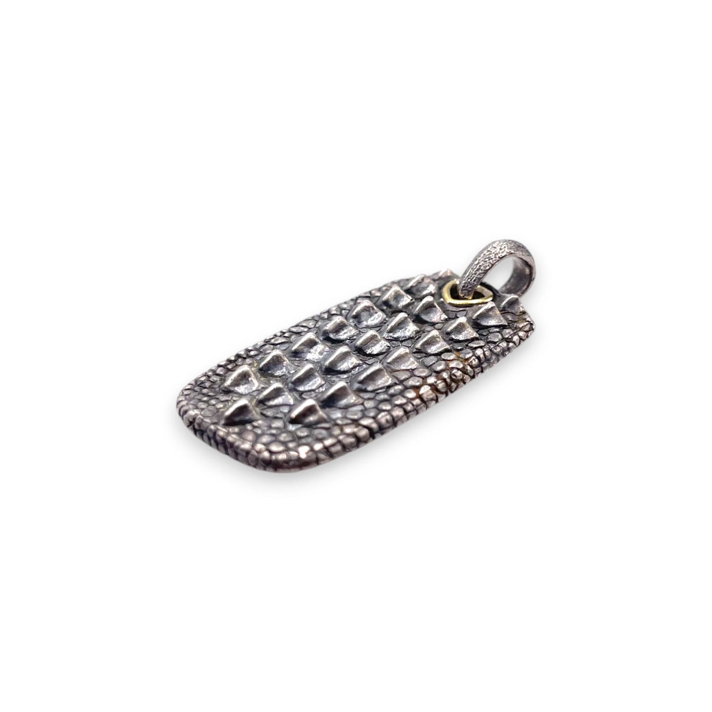 Yurman Textured 18K Dog Tag