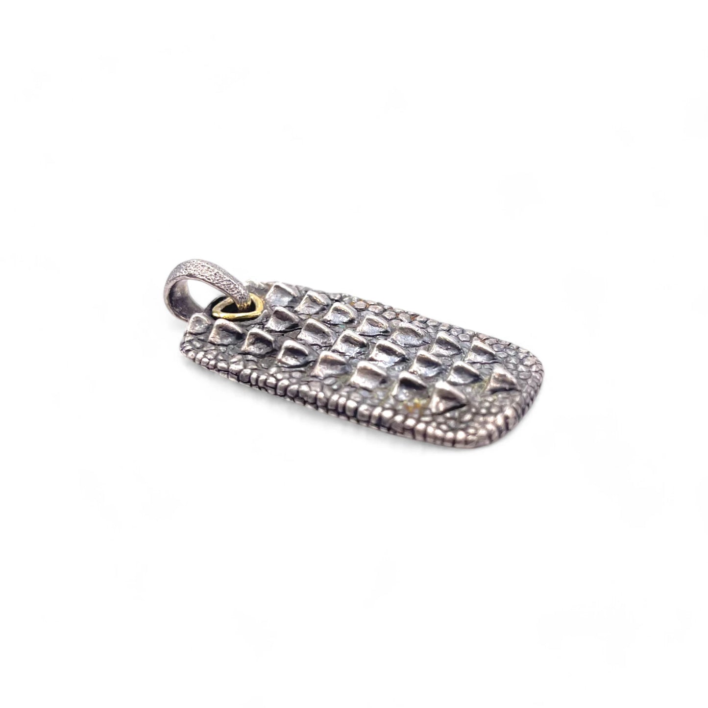 Yurman Textured 18K Dog Tag