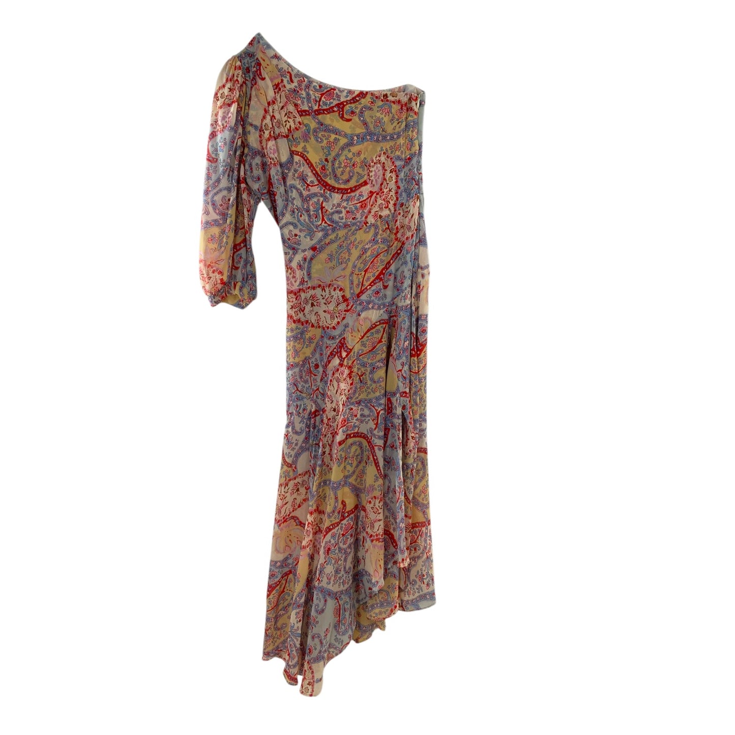 Veronica Beard Paisley One Sleeve Dress