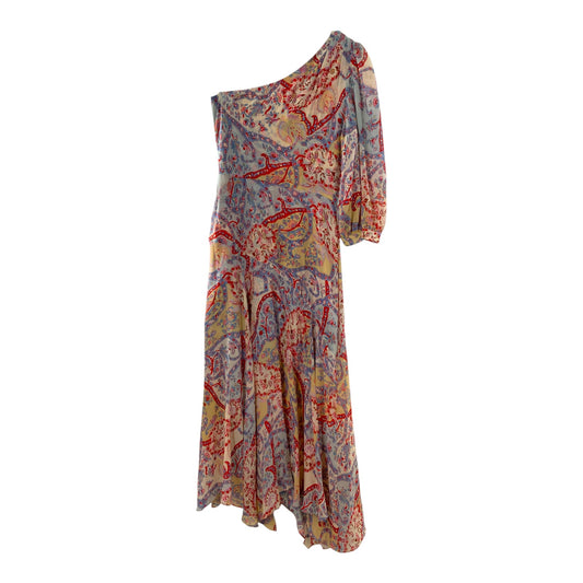 Veronica Beard Paisley One Sleeve Dress