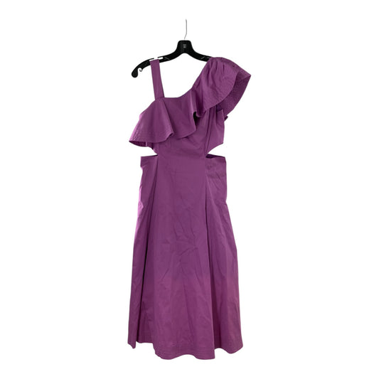 Veronica Beard Purple Frill Strap Dress
